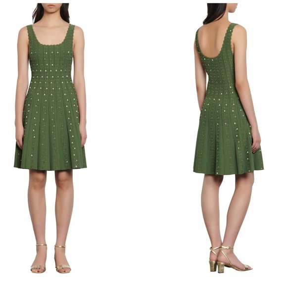 Sandro Dresses & Skirts - Sandro Scalloped Embellished Ribbed-Knit Mini Dress, size XS/S (EU 34)